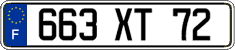 French license plate, FNI