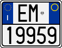 License plate of Italy, Motorcycles (1994 year series)