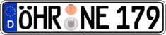 German license plate, Regular plates