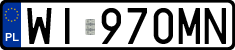 License plates of Poland, Regular car plates