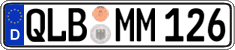German license plate, Regular plates