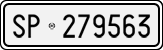 License plate of Italy, Cars (1927 year series)