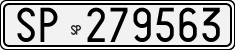 License plate of Italy, Cars (1927 year series)
