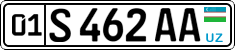 License plate of Uzbekistan, Private owners