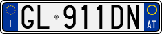 License plate of Italy, Cars (1994 year series)
