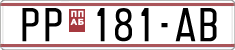 License plate of North Macedonia, Regular plates (1993)