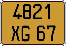 French license plate, FNI