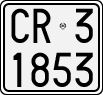 License plate of Italy, Motorcycles (1927 year series)