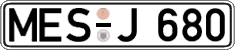 German license plate, Regular plates