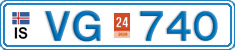 License plate of Iceland, Cars