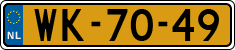 License plate of the Netherlands, Trailers