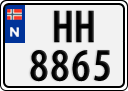 License plate of Norway, Trailers, motorcycles, special vehicles