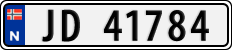 License plate of Norway, Cars