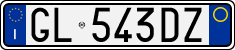 License plate of Italy, Cars (1994 year series)