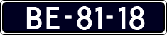 License plate of the Netherlands, Imported oldtimers (commercial vehicles)