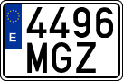 License plates of Spain, Ordinary (2000)
