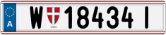 License plate of Austria, Regular plates