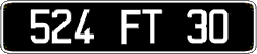 French license plate, FNI