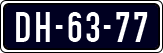 License plate of the Netherlands, Imported oldtimers (cars)