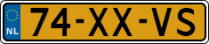 License plate of the Netherlands, Cars
