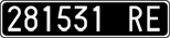 License plate of Italy, Cars (1927 year series)