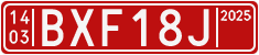 License plate of Sweden, Transit plates