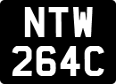License plate of the United Kingdom, 1963 year system
