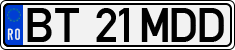 License plate of Romania, Regular plates