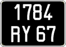 French license plate, FNI