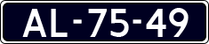 License plate of the Netherlands, Imported oldtimers (cars)