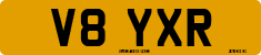 License plate of the United Kingdom, 1983 year system