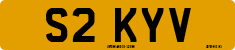 License plate of the United Kingdom, 1983 year system