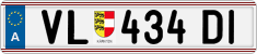 License plate of Austria, Regular plates