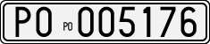 License plate of Italy, Cars (1927 year series)