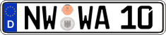 German license plate, Regular plates