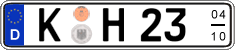 German license plate, Seasonal plates