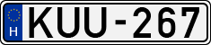 license plates of Hungary, Cars (1990)