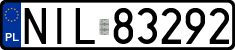 License plates of Poland, Regular car plates