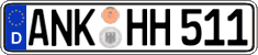 German license plate, Regular plates