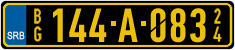 License plate of Serbia, Diplomatic