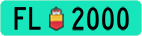 License plate of Liechtenstein, Agricultural vehicles (green)