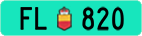 License plate of Liechtenstein, Agricultural vehicles (green)
