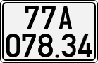 License plate of Vietnam, Cars