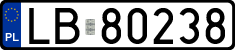 License plates of Poland, Regular car plates