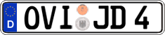 German license plate, Regular plates
