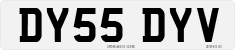 License plate of the United Kingdom, 2001 year system