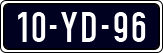 License plate of the Netherlands, Imported oldtimers (cars)