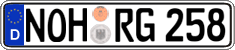German license plate, Regular plates