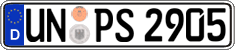 German license plate, Regular plates