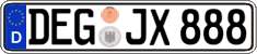 German license plate, Regular plates